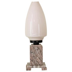 1970s Vetri Murano and Marble Vintage Table Lamp
