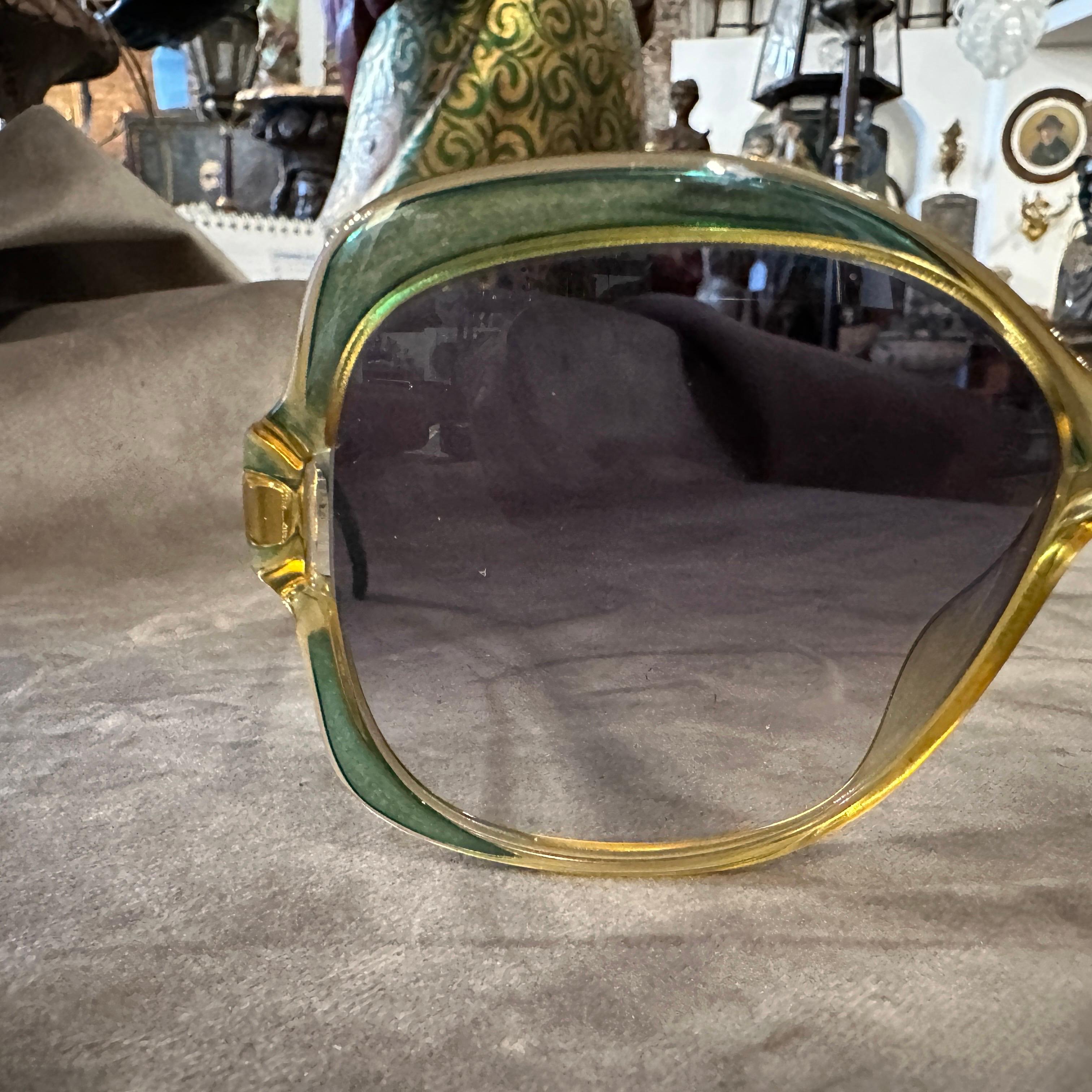1970s Viennaline  Oversized Sunglasses by Optyl For Sale 5
