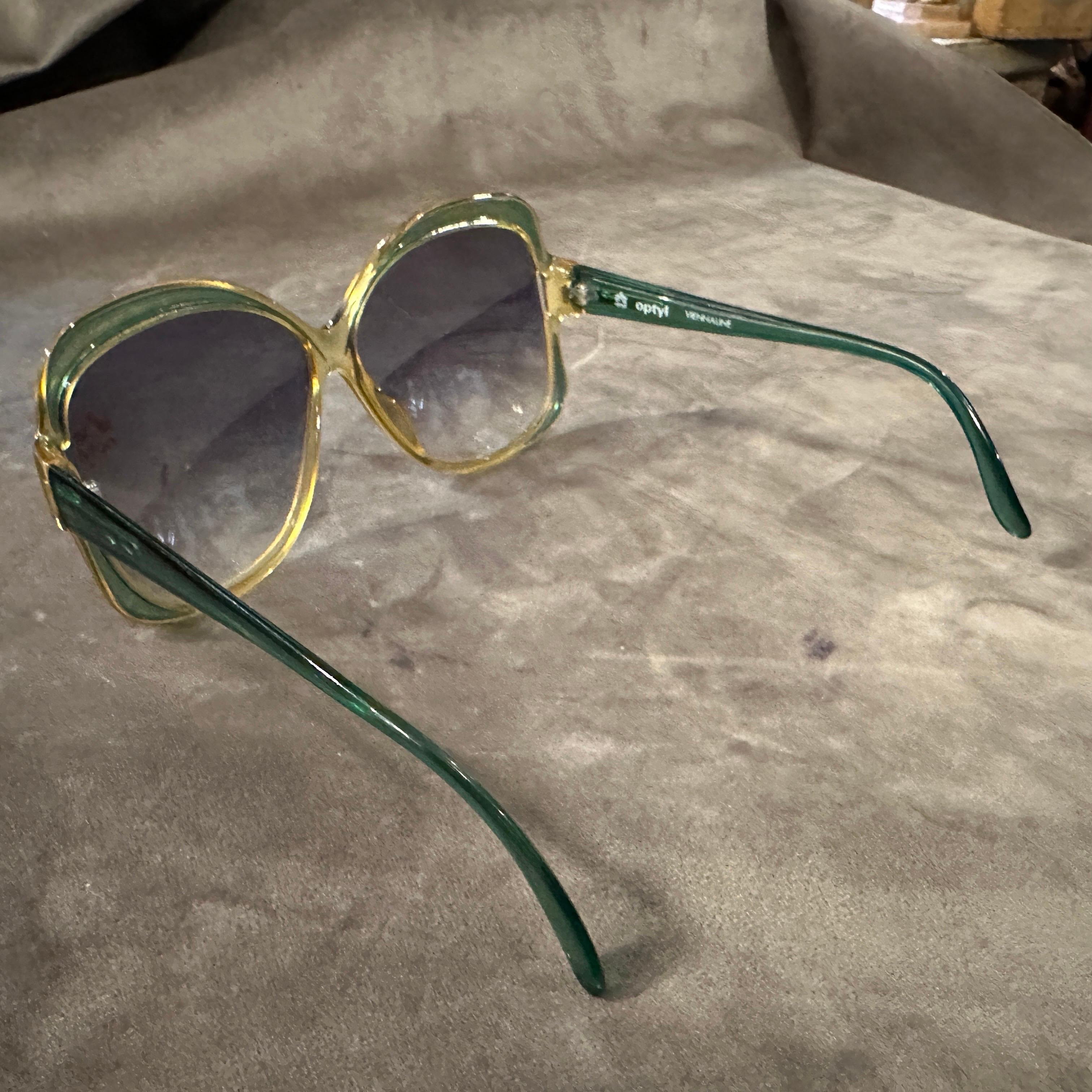 1970s Viennaline  Oversized Sunglasses by Optyl For Sale 1