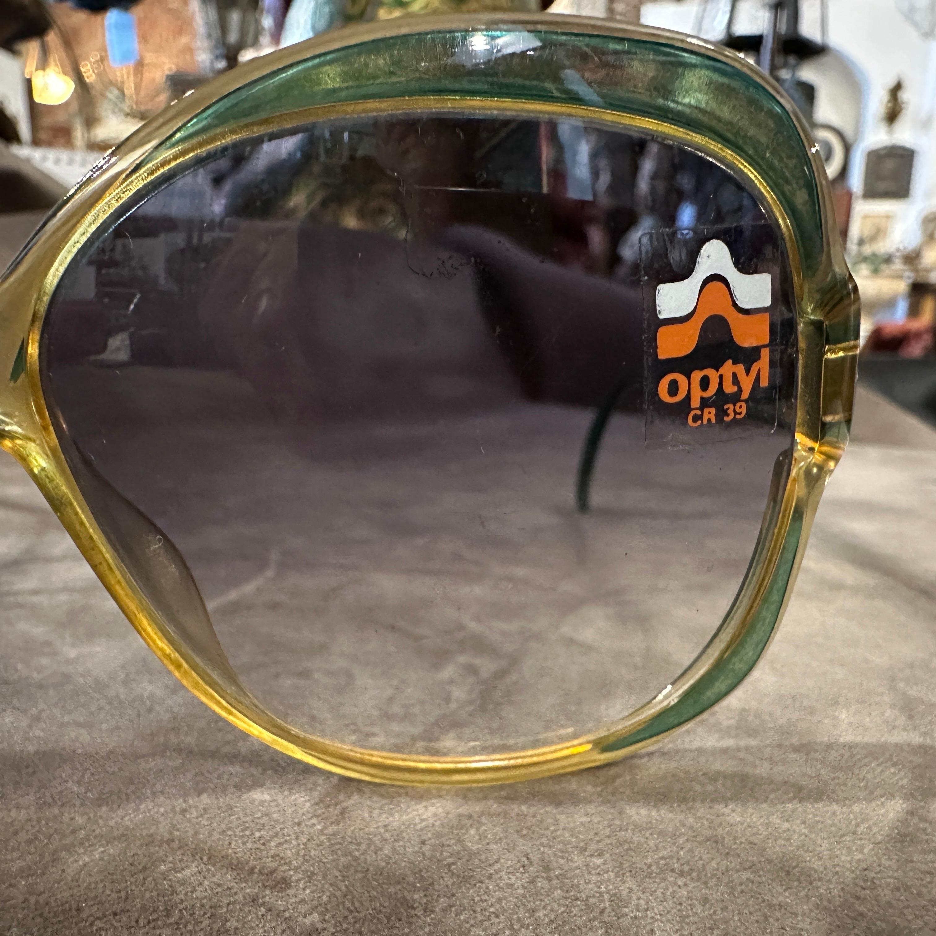 1970s Viennaline  Oversized Sunglasses by Optyl For Sale 3