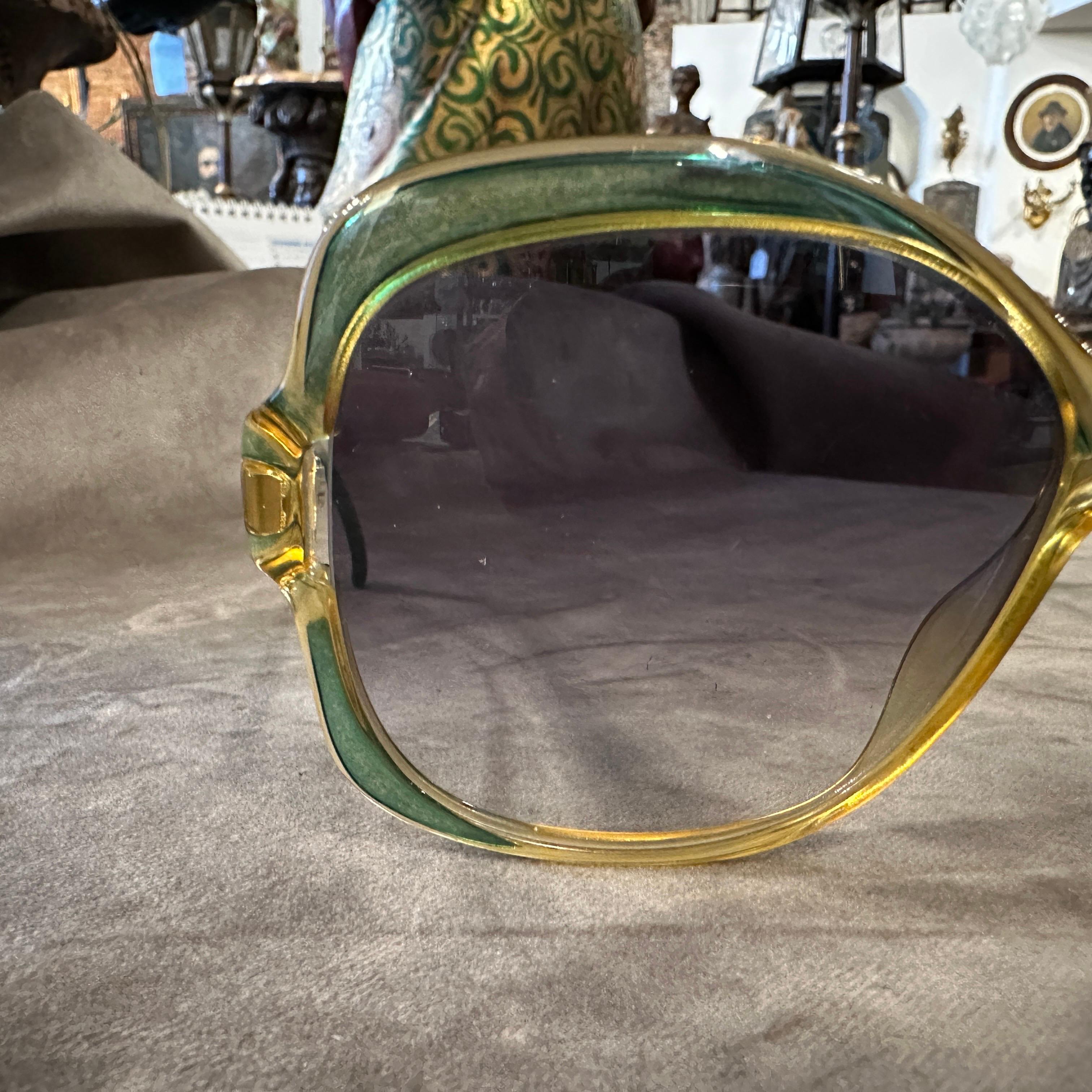 1970s Viennaline  Oversized Sunglasses by Optyl For Sale 4