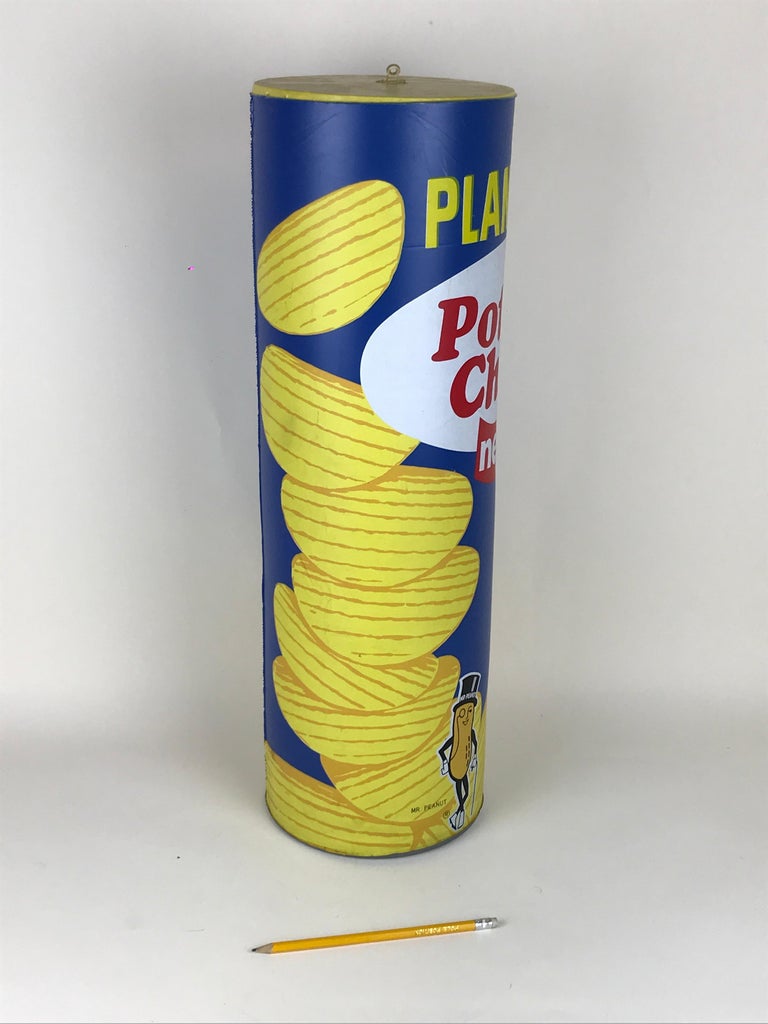 1970s Vintage Advertising Inflatable Planters Stackable Potato Chips