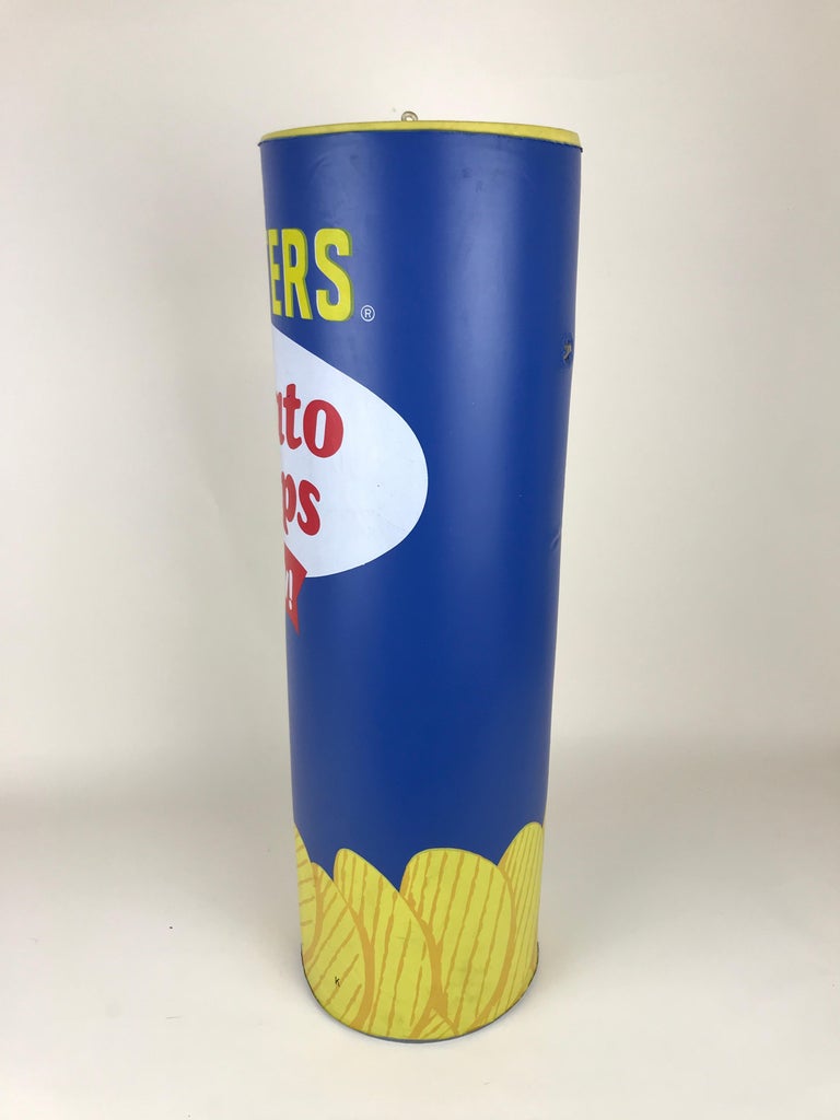 1970s Vintage Advertising Inflatable Planters Stackable Potato Chips