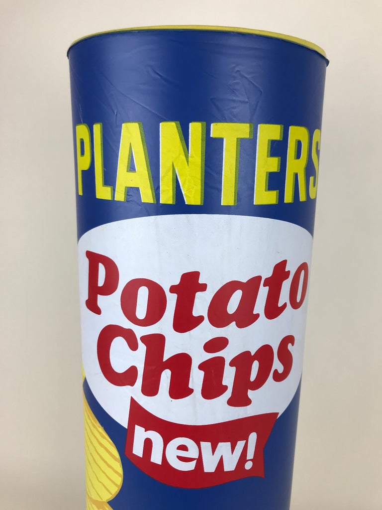 1970s Vintage Advertising Inflatable Planters Stackable Potato Chips