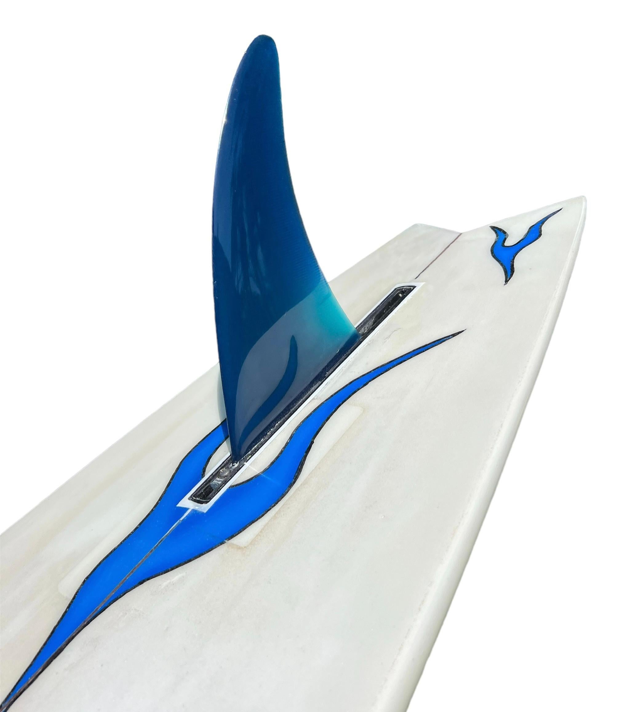 Fiberglass 1970s Vintage Aipa Wave Crest Hawaii Sting surfboard