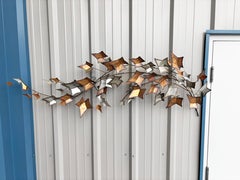 1970s Vintage Autumn Leaf Sculpture by Curtis Jere