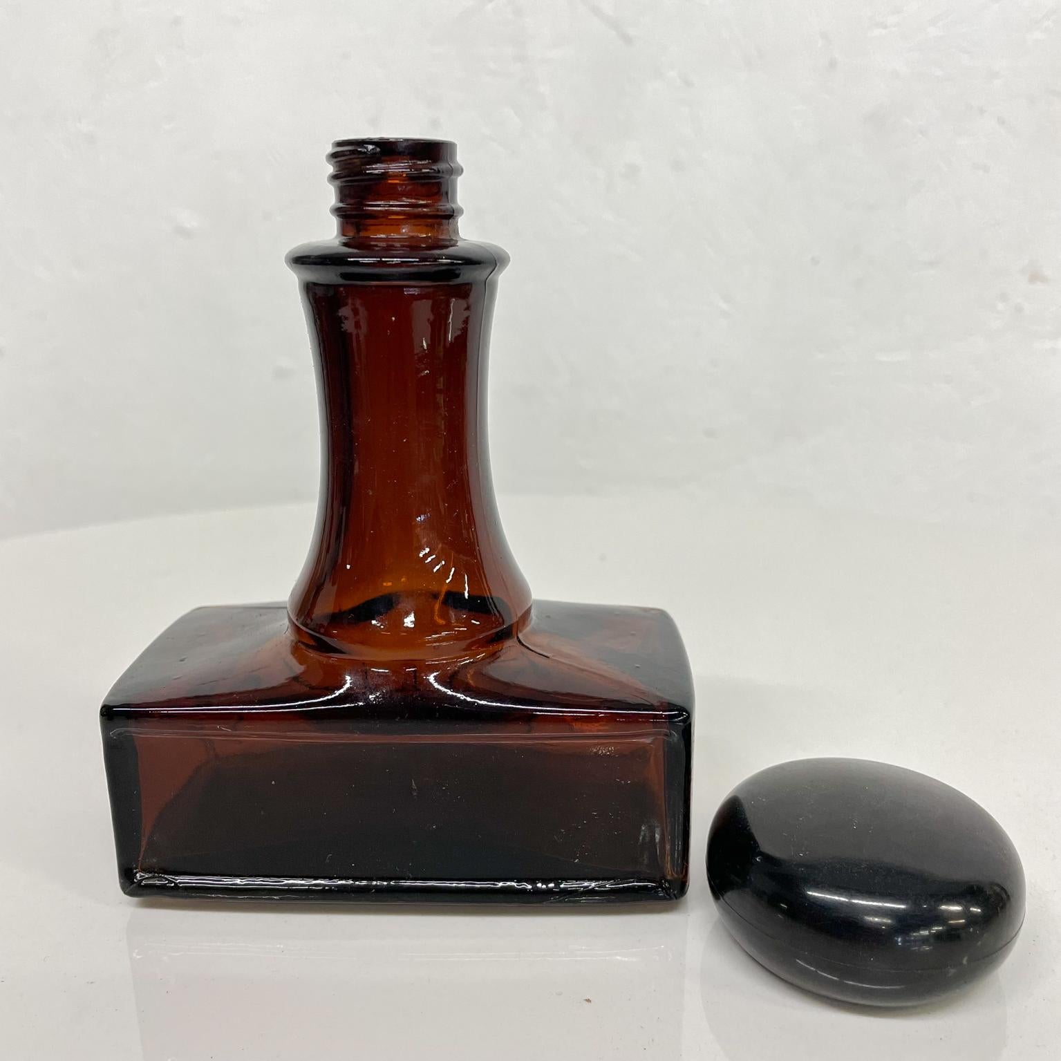 American 1970s Vintage Avon Stylish Paid Stamp Glass Perfume Cologne Decanter Bottle