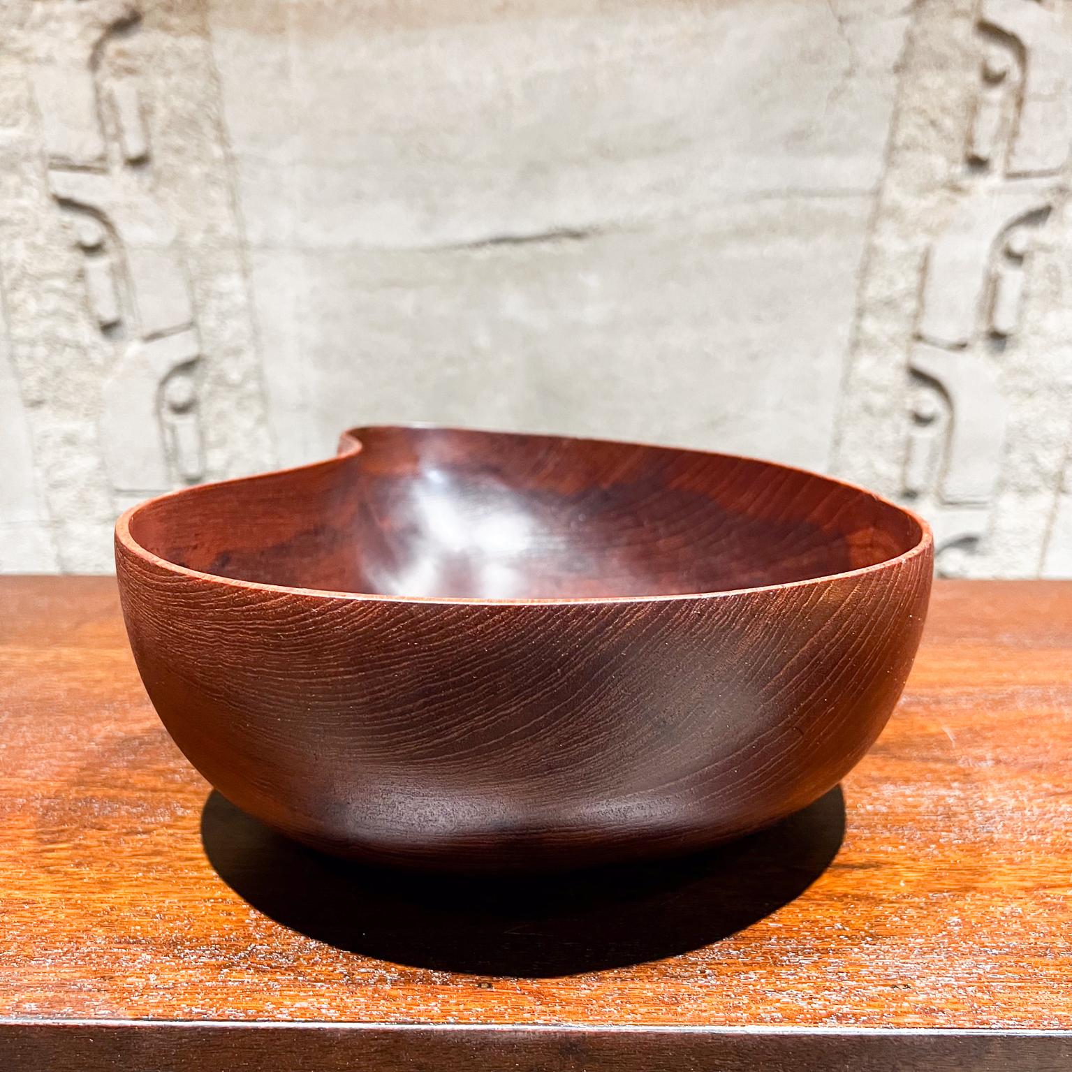 1970s Vintage Biomorphic Teakwood Bowl Style Rude Osolnik In Good Condition For Sale In Chula Vista, CA
