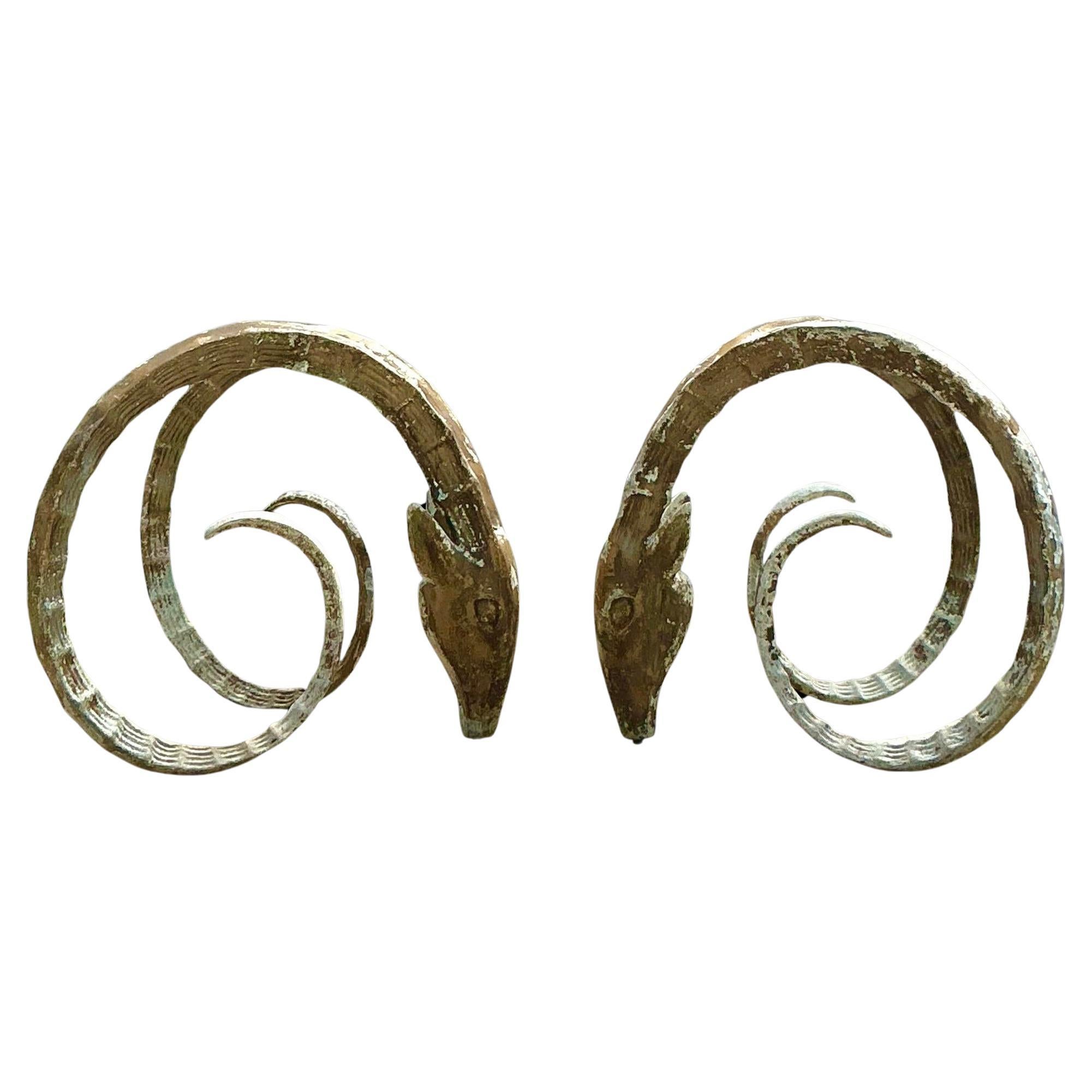 1970er Jahre Vintage Boho Gusseisen-Aluminium-Ibex-Esstisch-Sockel nach Chervet.