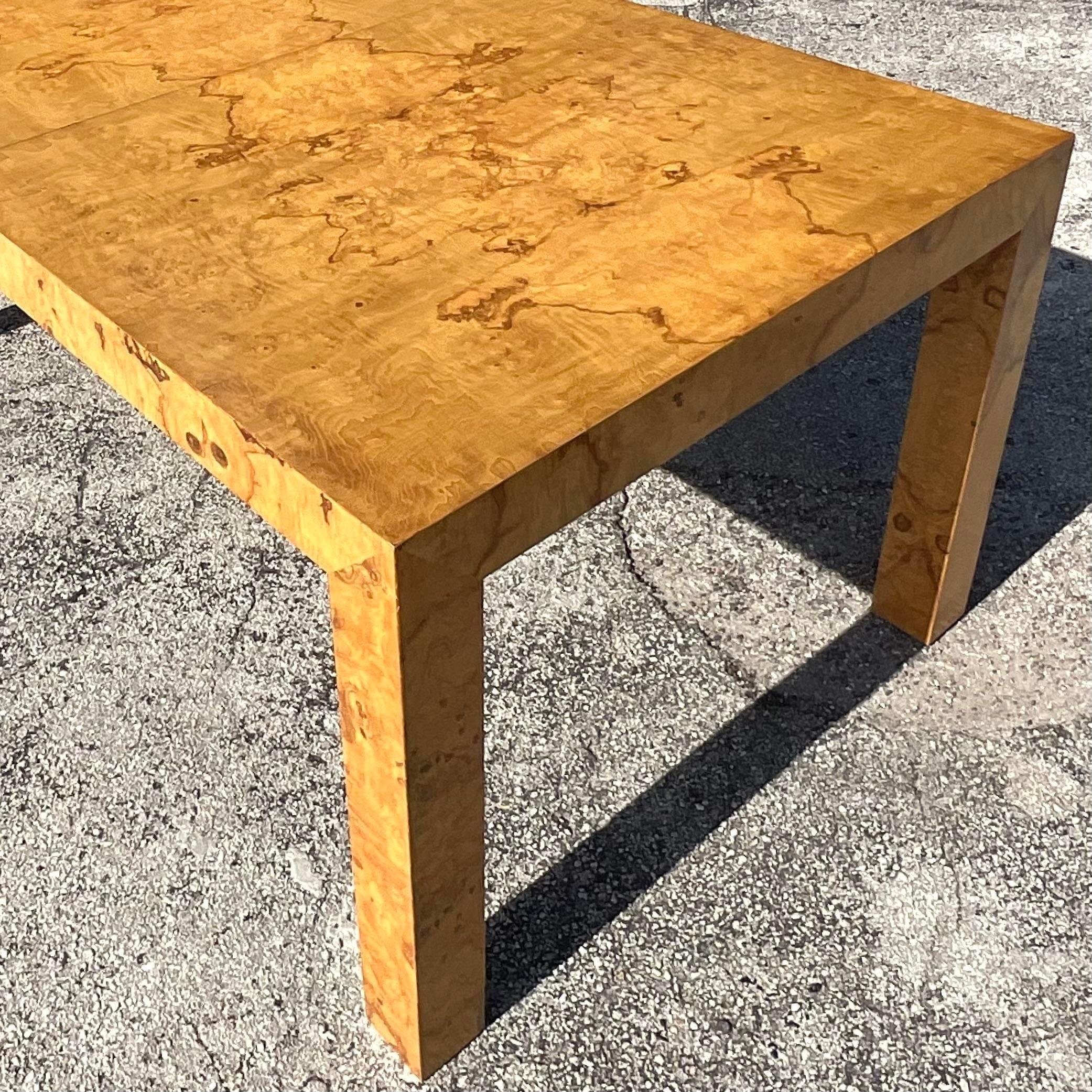 Late 20th Century 1970s Vintage Boho Tagged Milo Baughman for Thayer Coggin Dining Table For Sale