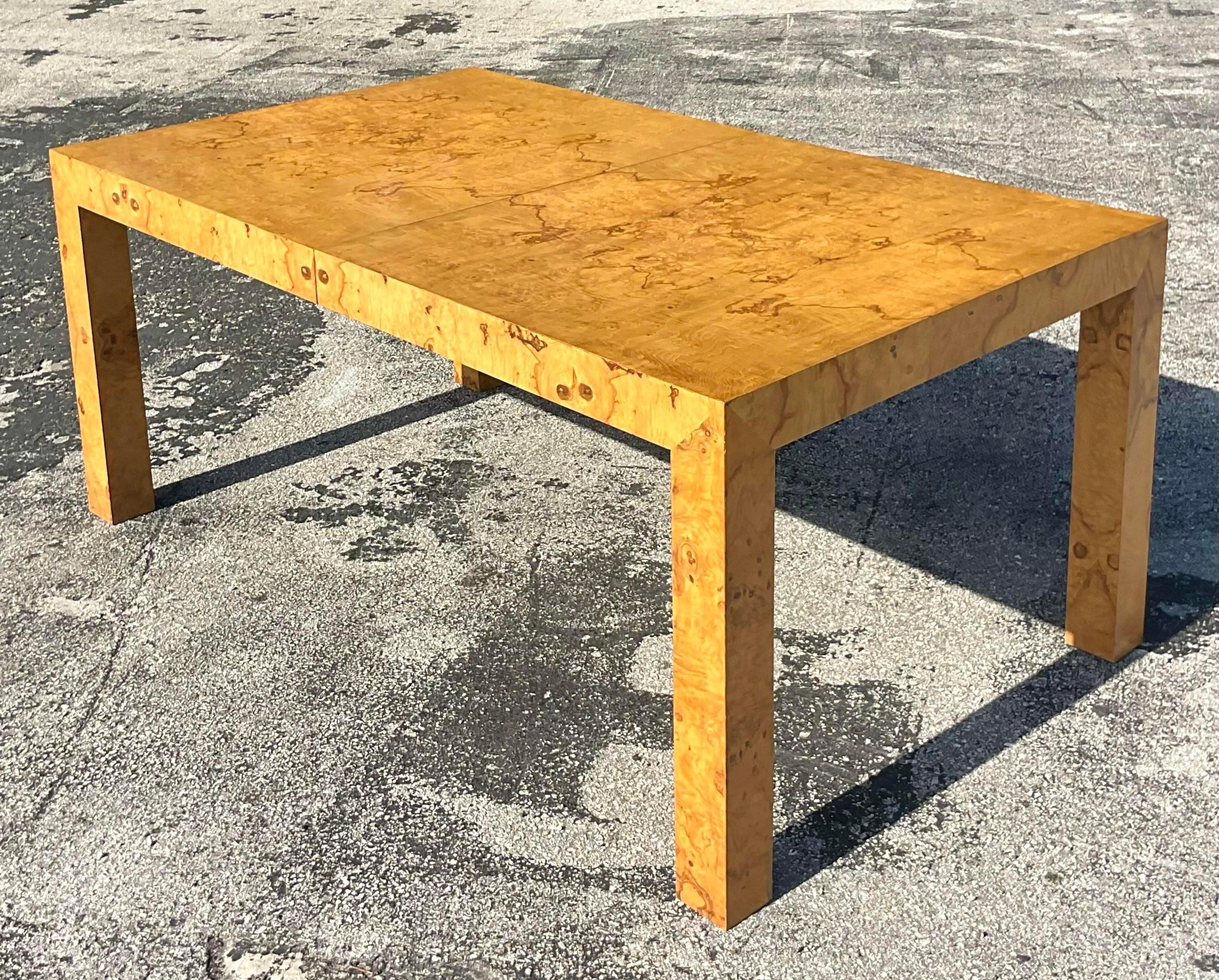 1970s Vintage Boho Tagged Milo Baughman for Thayer Coggin Dining Table For Sale 2