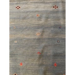 1970s Vintage Bordered Kilim Rug