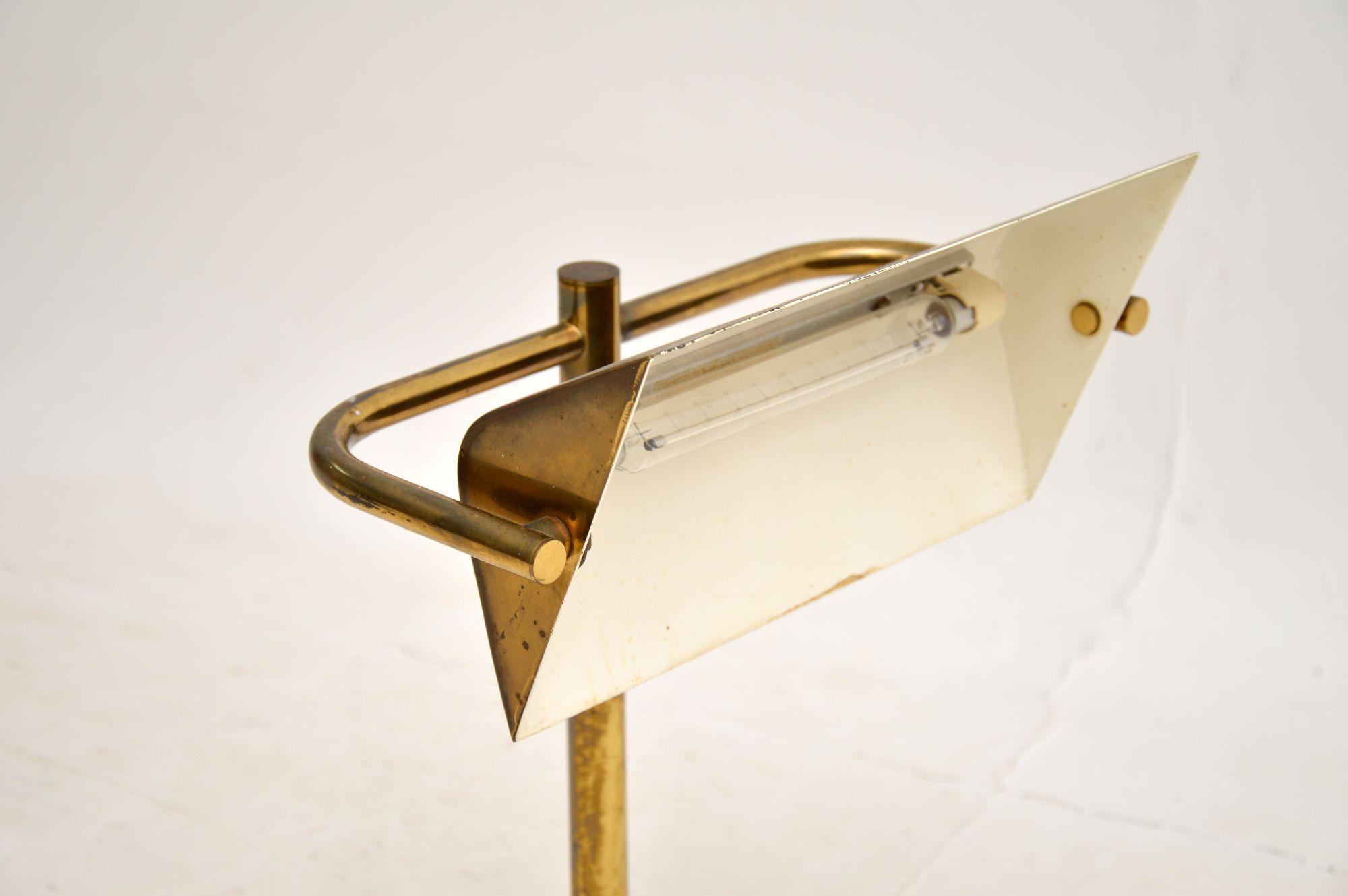 1970s Vintage Brass Desk Lamp 4