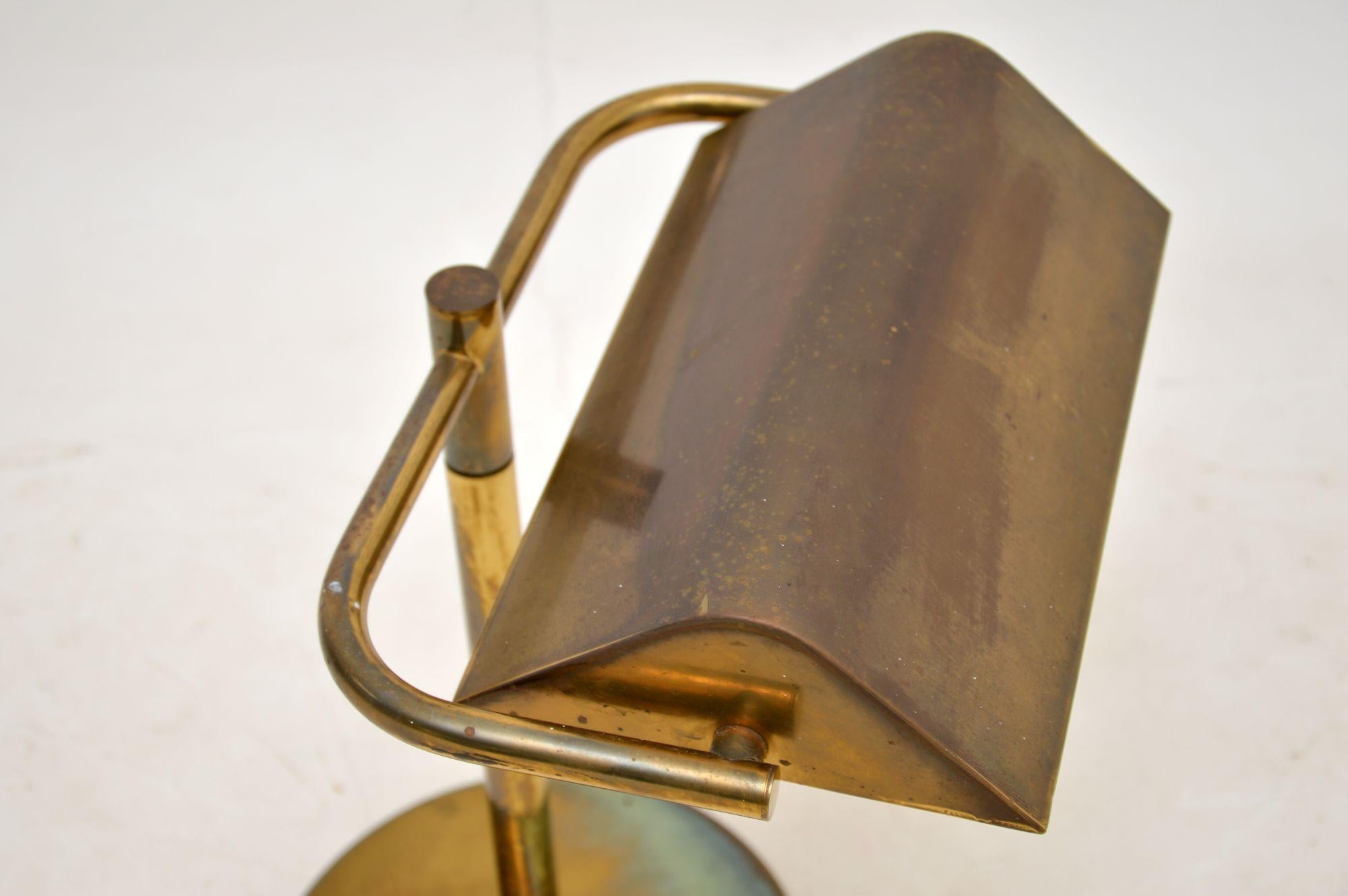 1970s Vintage Brass Desk Lamp 2