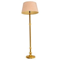 1970s Antique Brass Floor Lamp