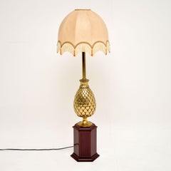 1970s Vintage Brass French Table Lamp