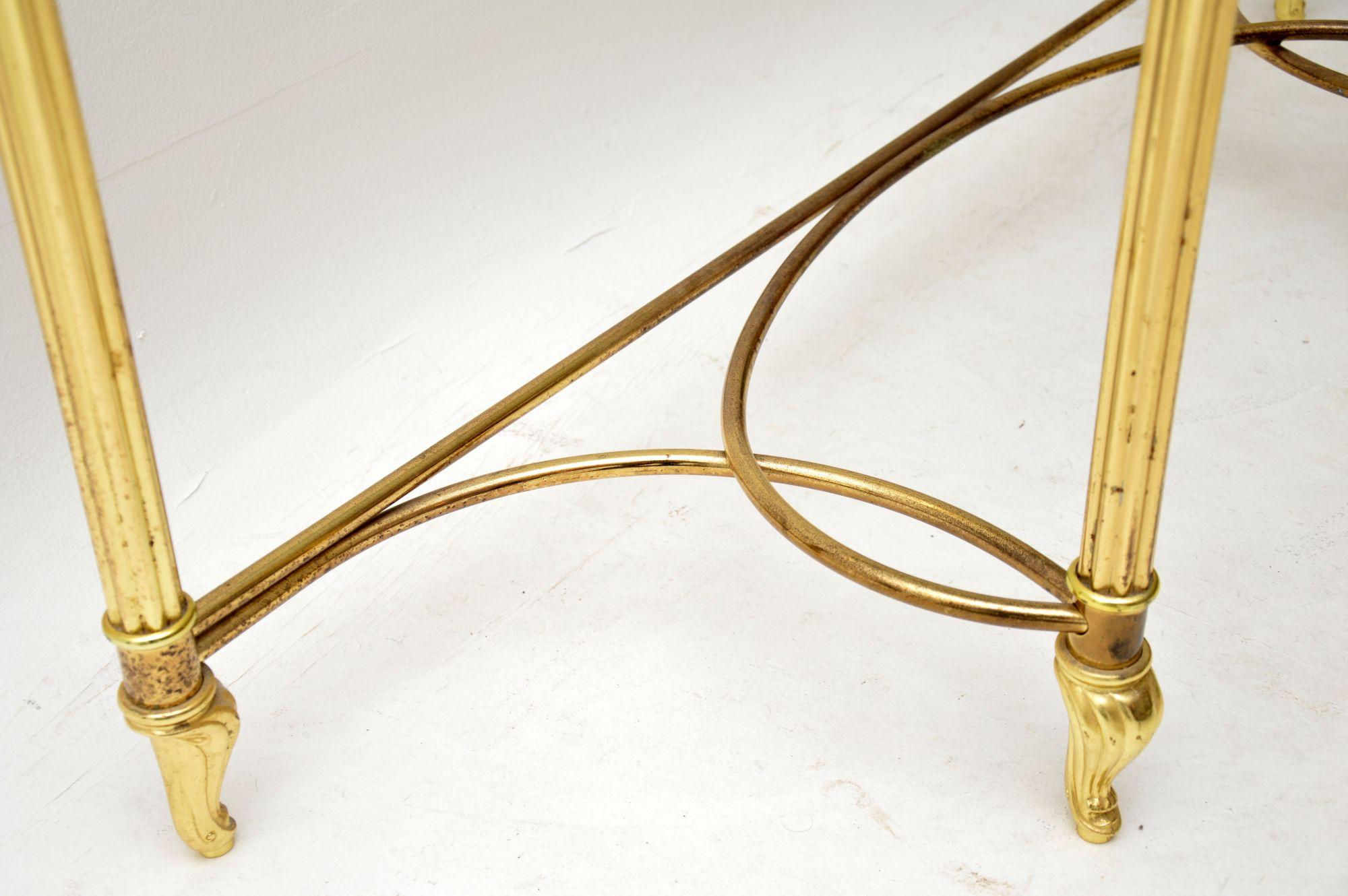 antique brass console table