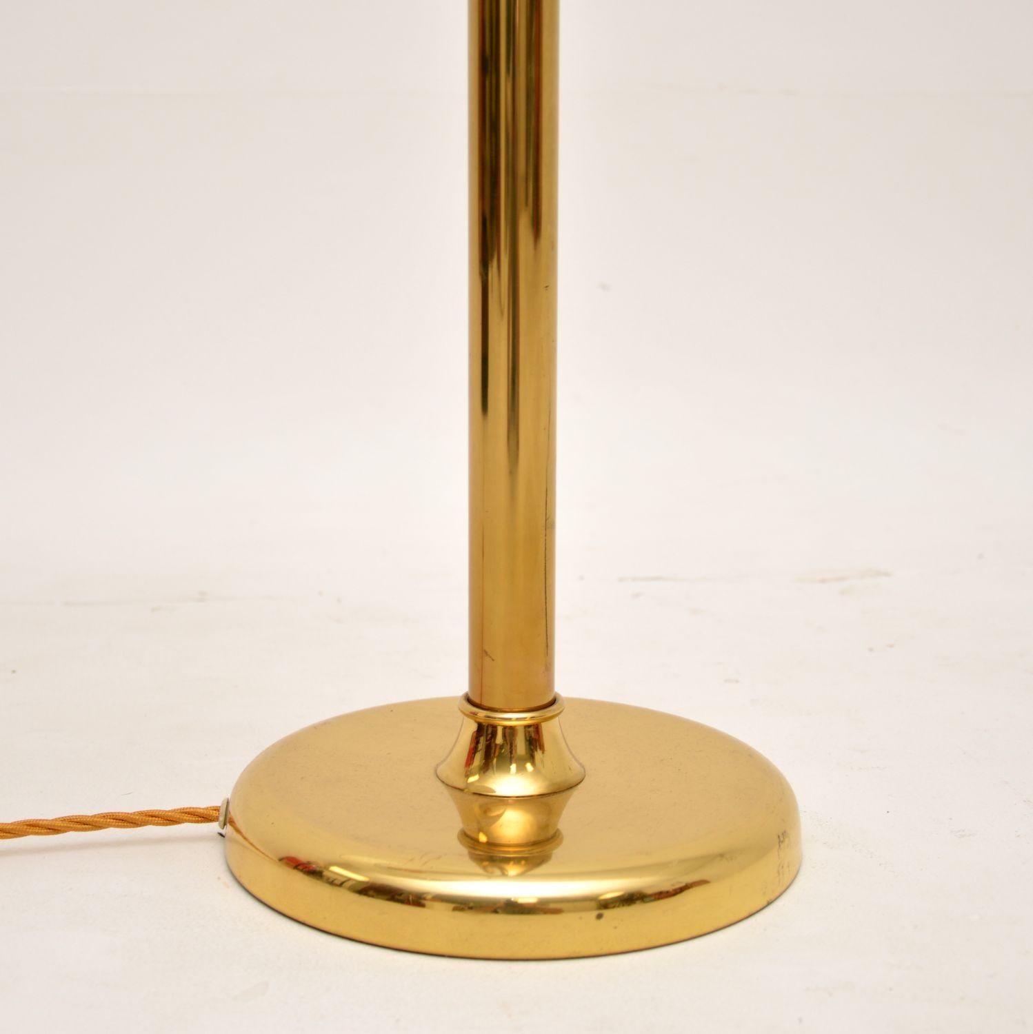 20th Century 1970's Vintage Brass Table Lamp For Sale