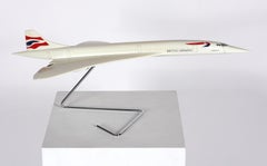 Modello da esposizione del Concorde della British Airways degli anni '70 proveniente da un'agenzia di viaggi