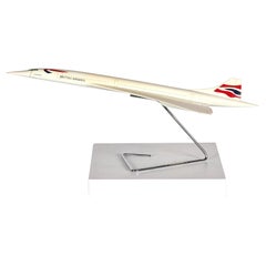 1970 Vintage British Airways Concorde Modelo de exposición de una agencia de viajes