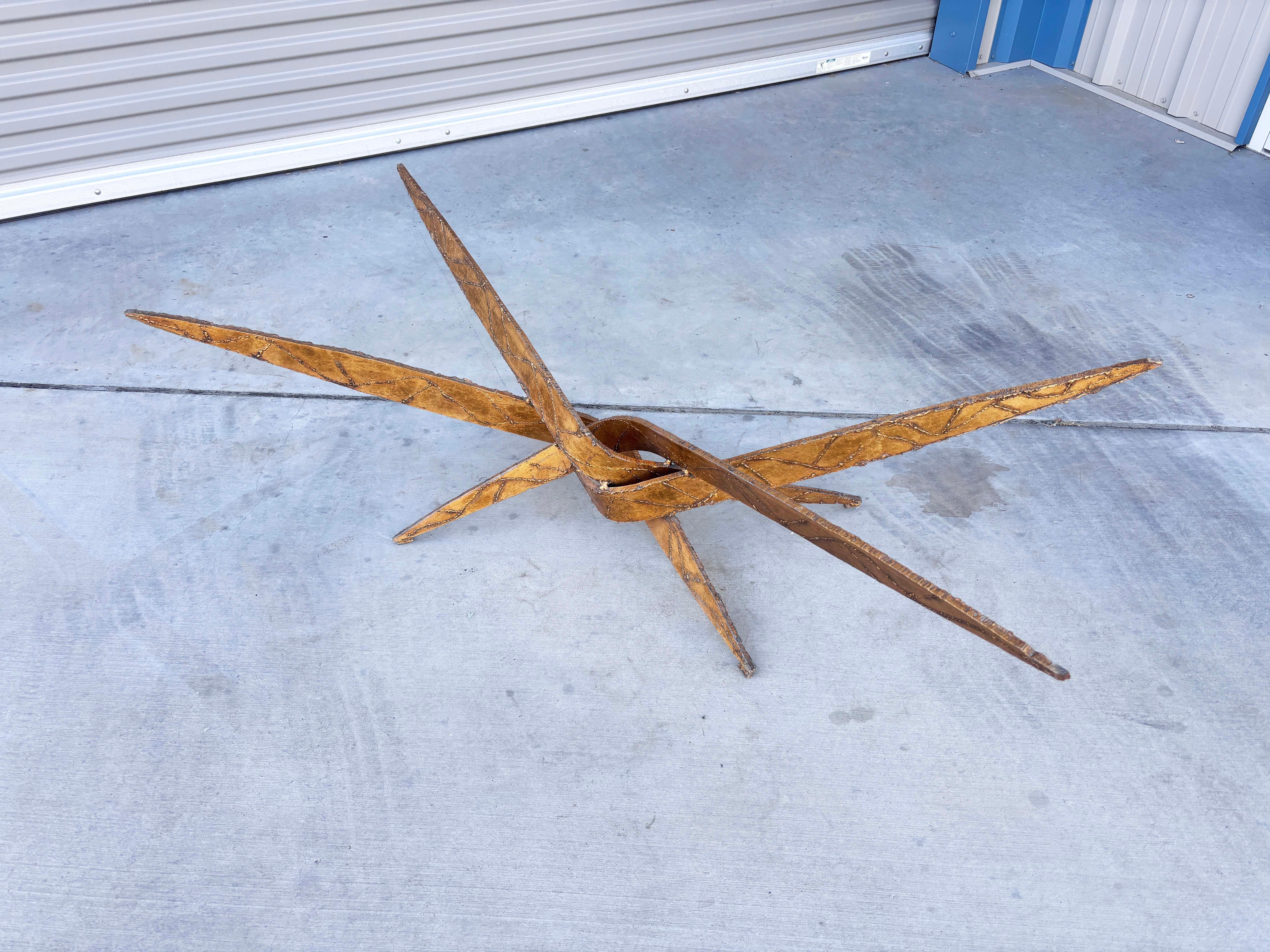 1970s Vintage Brutalist Coffee Table by Silas Seandel For Sale 6