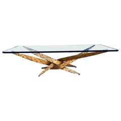 1970s Vintage Brutalist Coffee Table by Silas Seandel