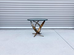 Brutalistischer runder Beistelltisch im Vintage-Stil von Silas Seandel, 1970er Jahre