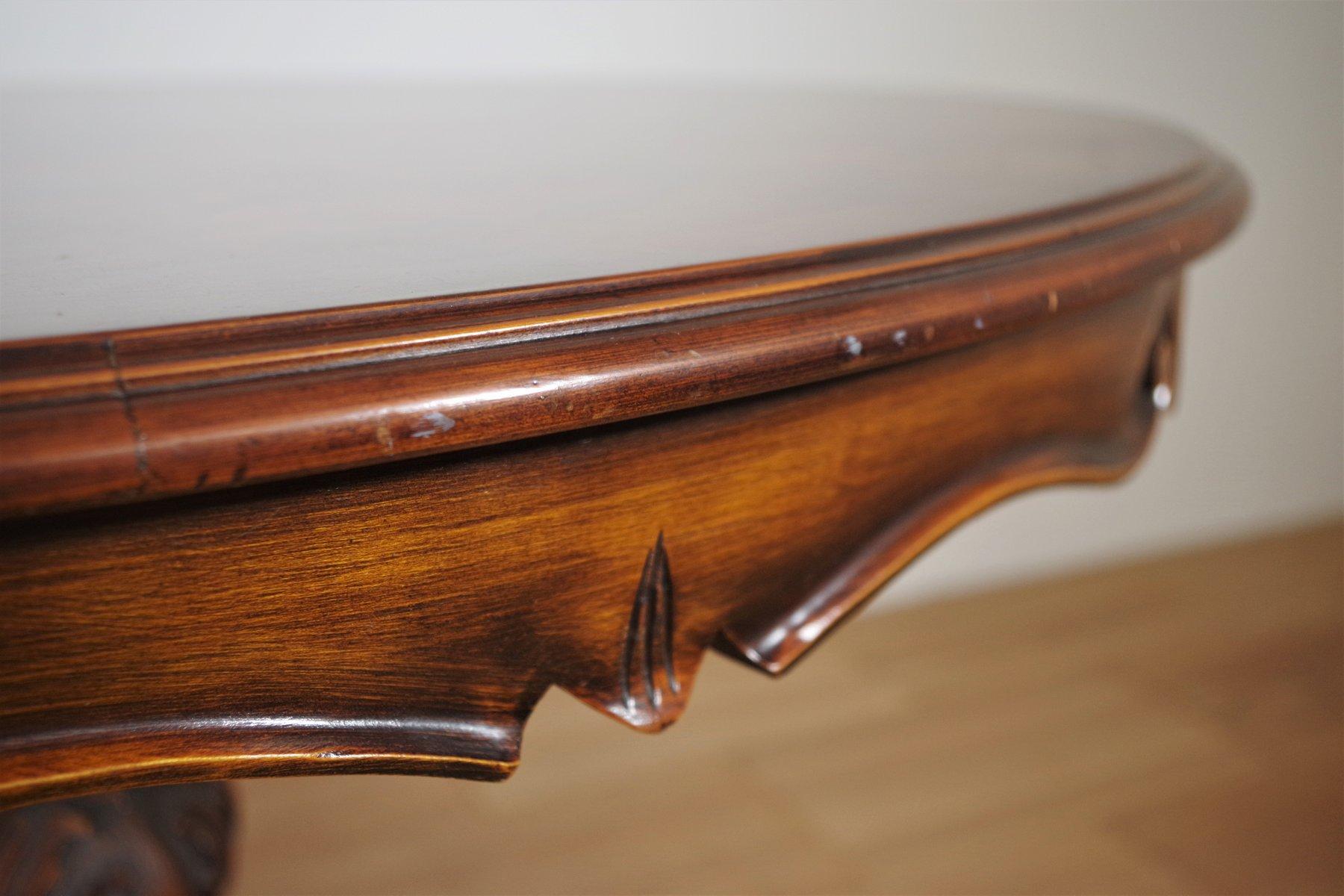 1970s Vintage Burl Wood Table - Classic Mid-Century Charm For Sale 8
