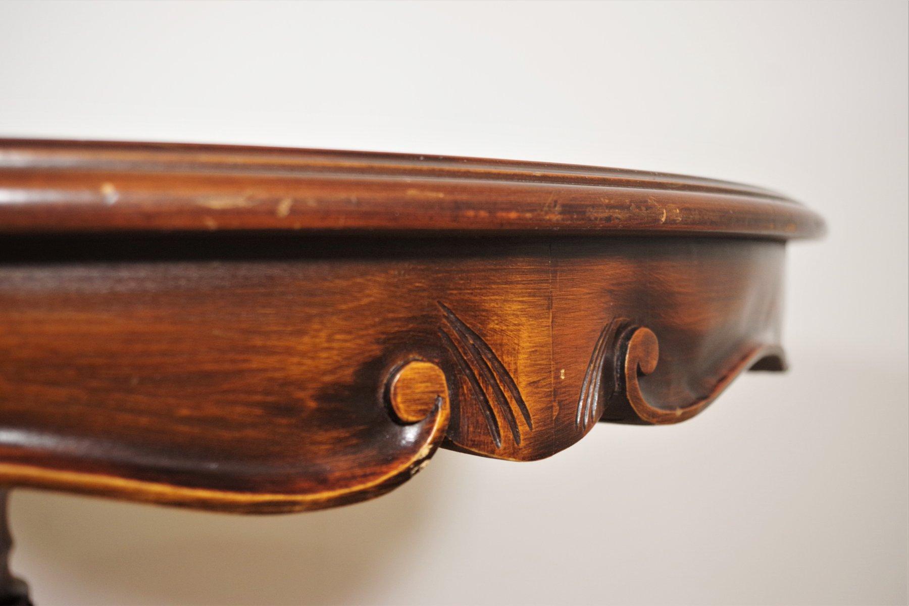 1970s Vintage Burl Wood Table - Classic Mid-Century Charm For Sale 10