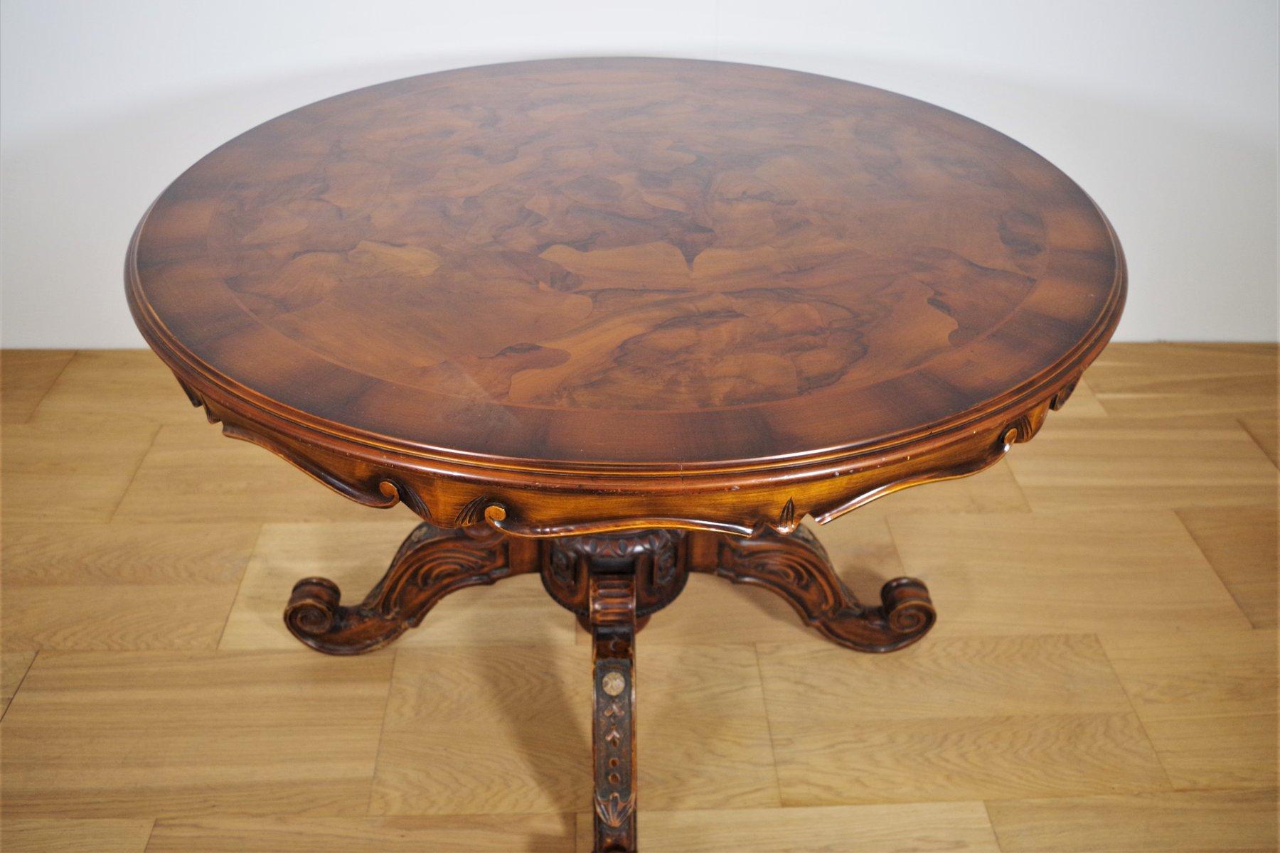 1970s Vintage Burl Wood Table - Classic Mid-Century Charm For Sale 12