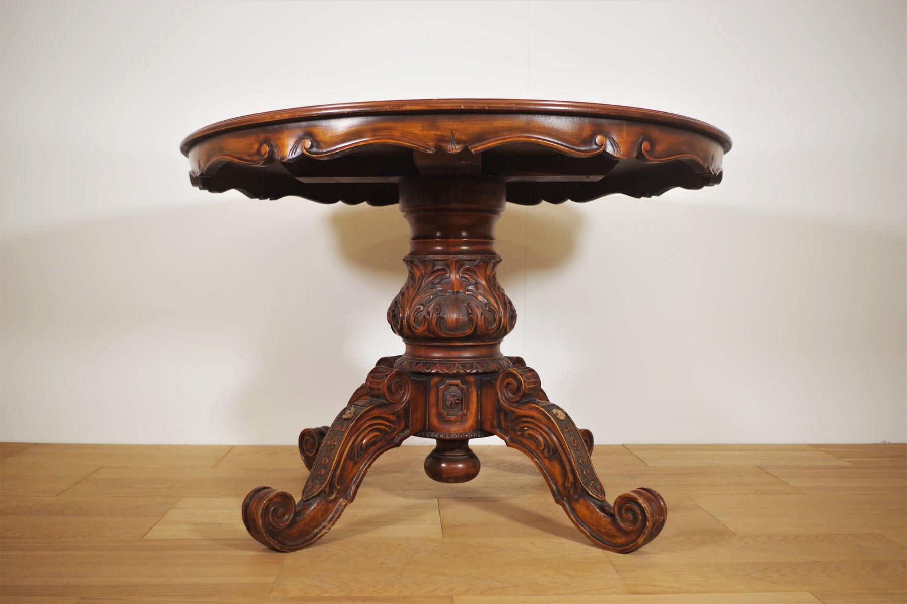 Italian 1970s Vintage Burl Wood Table - Classic Mid-Century Charm For Sale