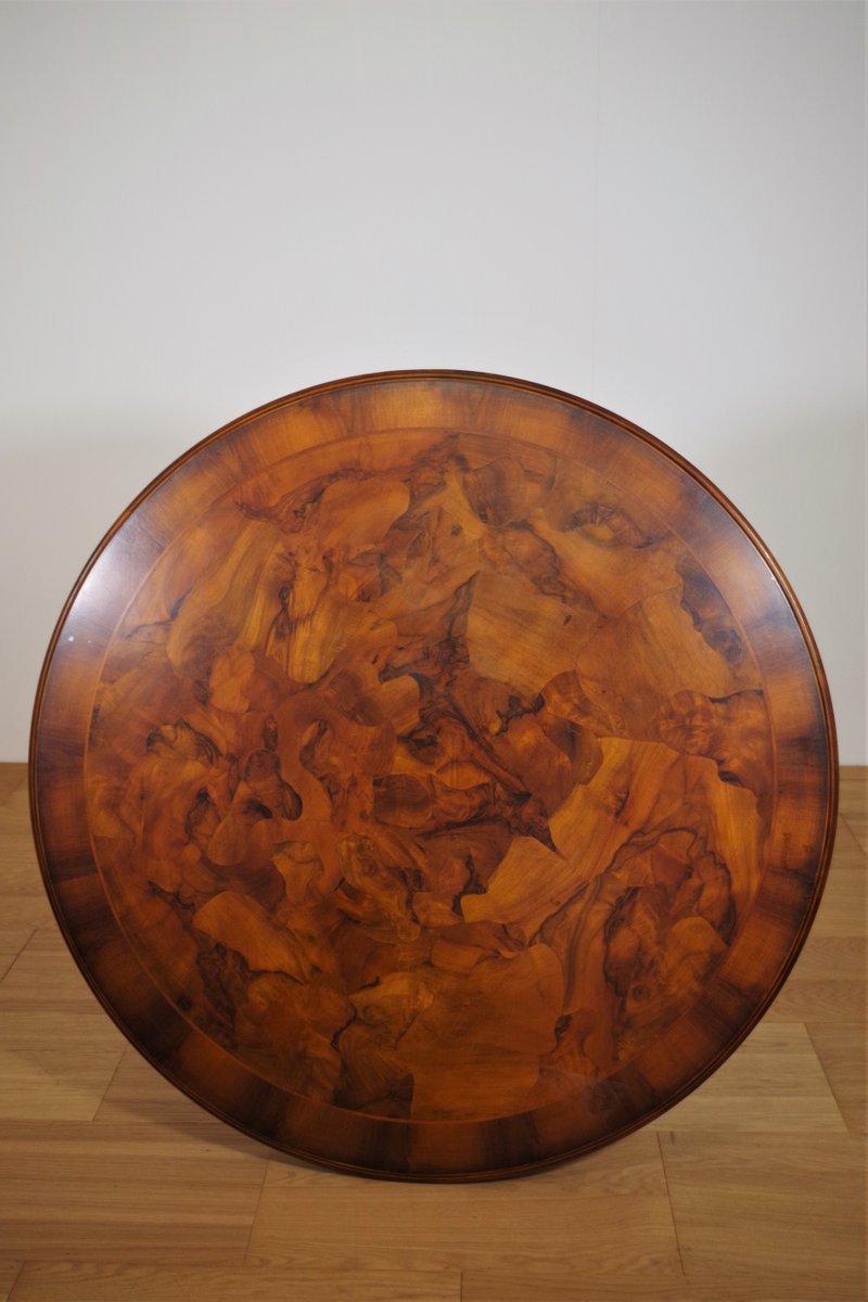 Late 20th Century 1970s Vintage Burl Wood Table - Classic Mid-Century Charm For Sale