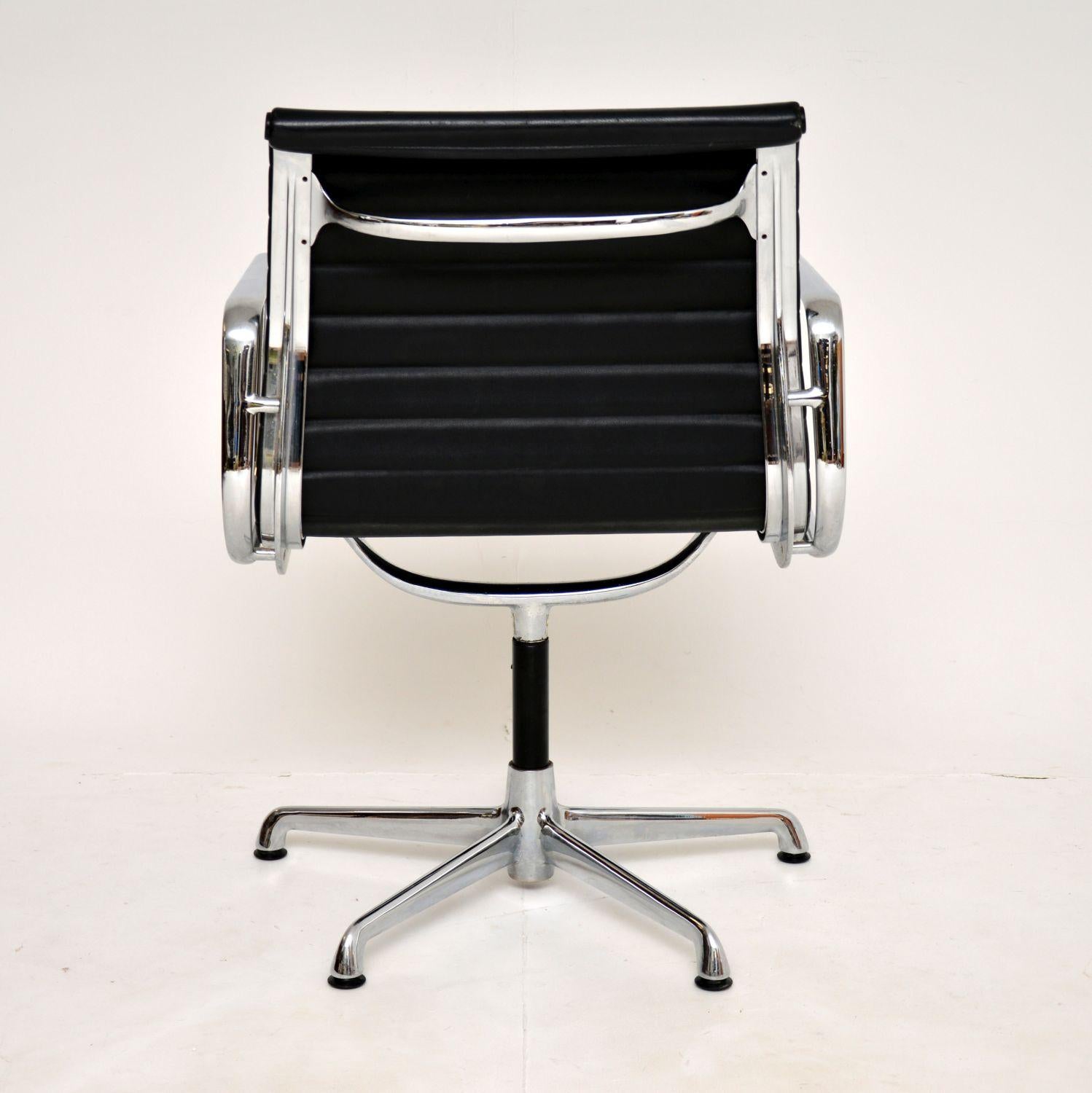 1970's Vintage Charles Eames EA108 Leather Desk Chair by ICF 5