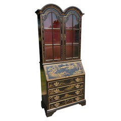 1970s Vintage Chinoiserie Secretary From Jasper Cabinet Co