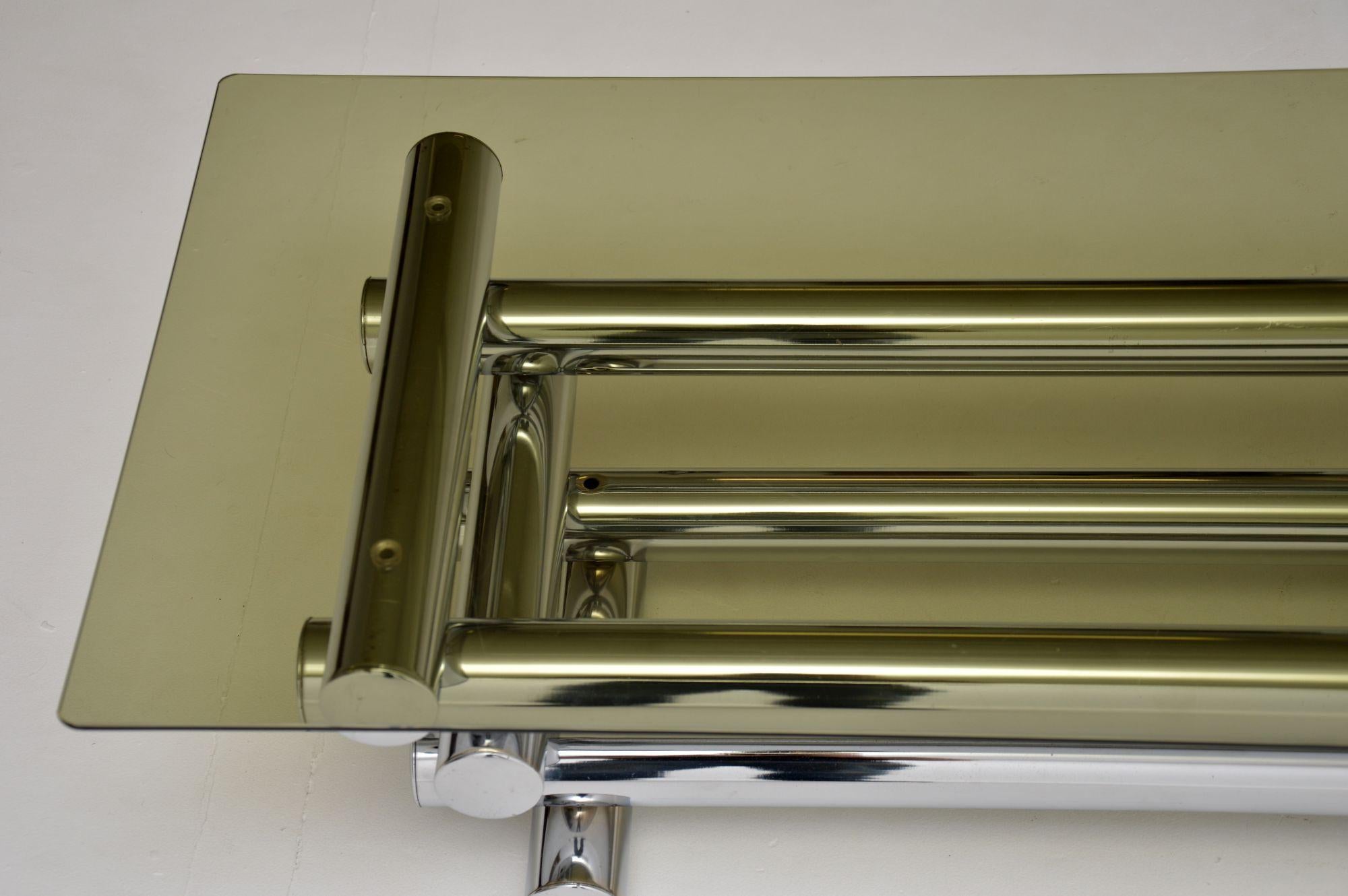 1970's Vintage Chrome Coffee Table by Pieff 3
