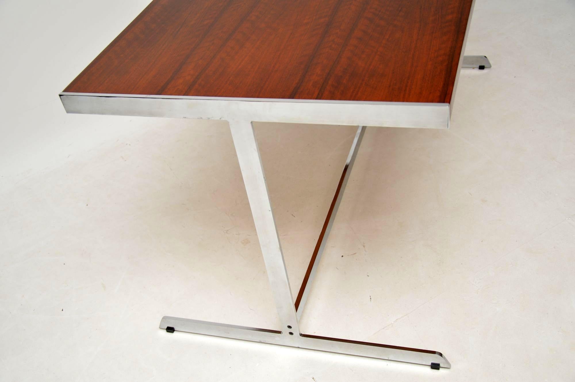 Late 20th Century 1970s Vintage Chrome Desk by Merrow Associates