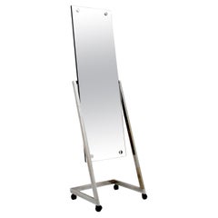 Miroir de sol chromé vintage des années 1970 par Durlston Designs