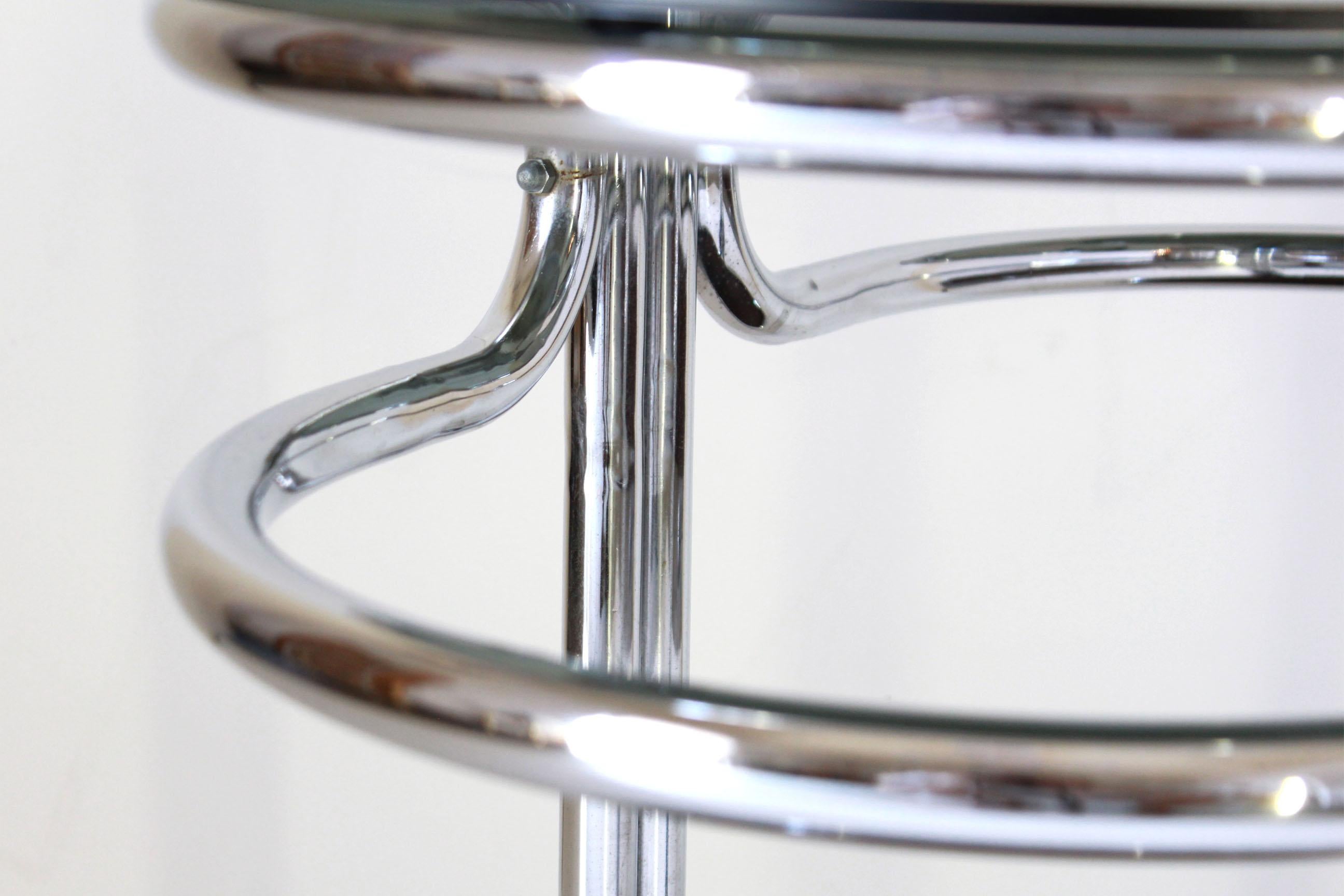 1970s Vintage Chromed console and mirror Set in Italian Space Age Style 9