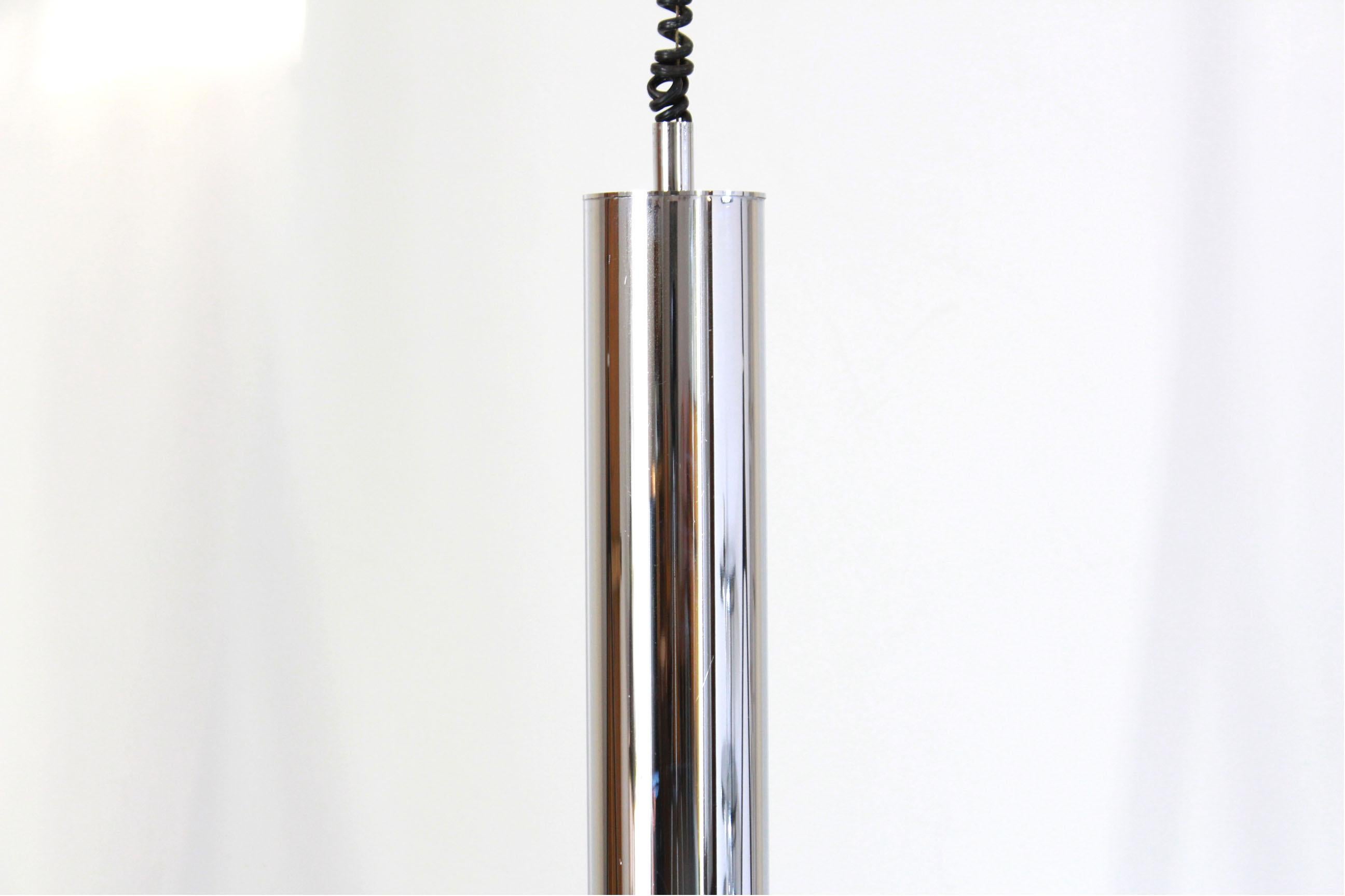 Chrome Vintage Pendant , Space Age Style, Italy 1970s