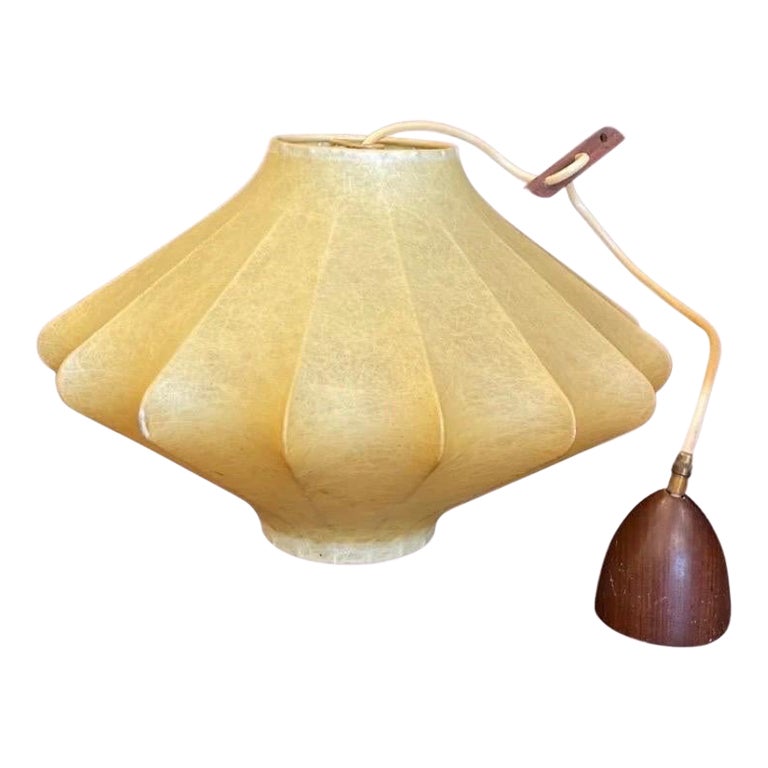 1970s Vintage Cocoon Pendant Lamp by Achile Castiglioni For Sale