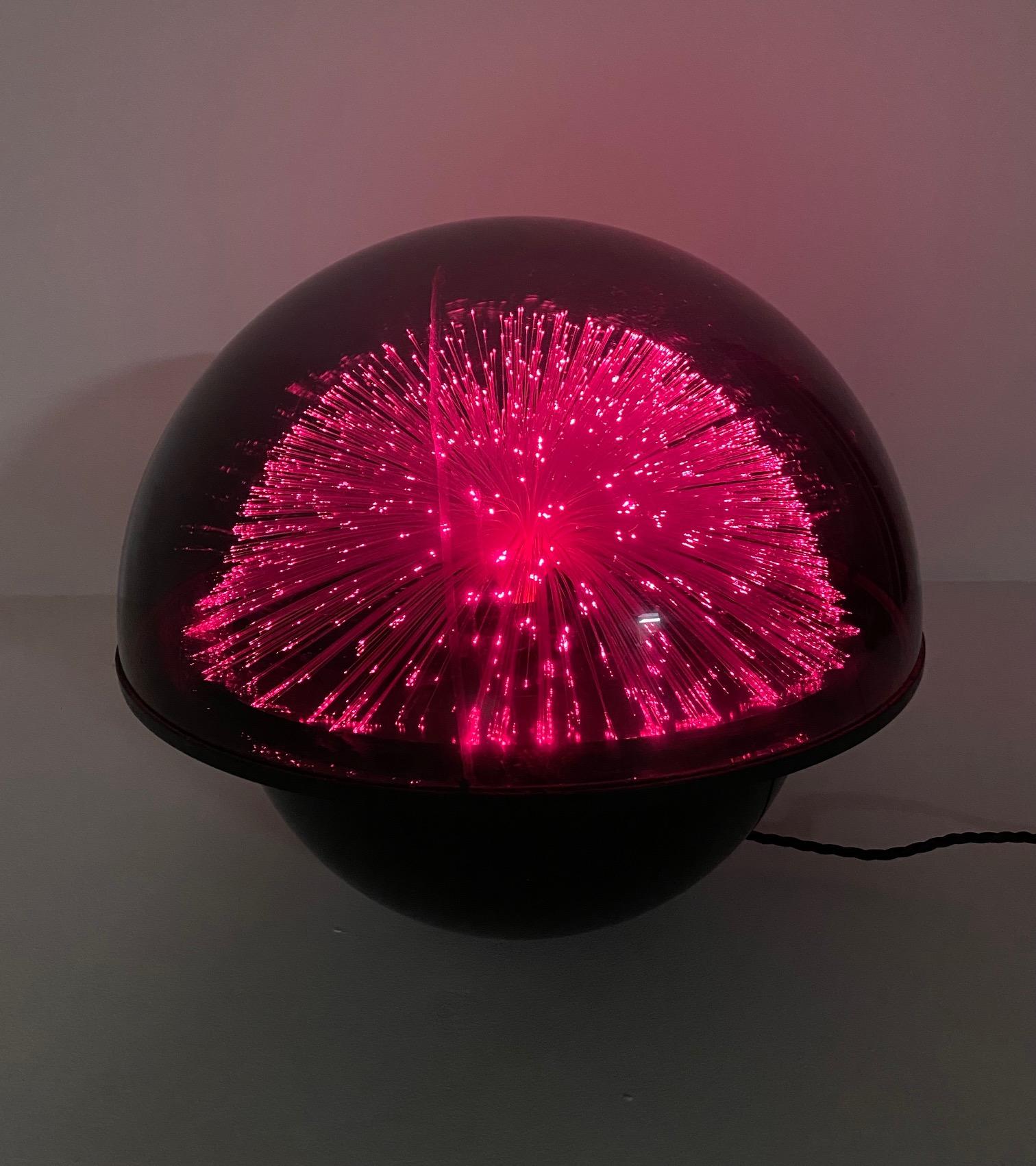 English 1970's Vintage Crestworth Galaxy Fibre Optic Table Lamp