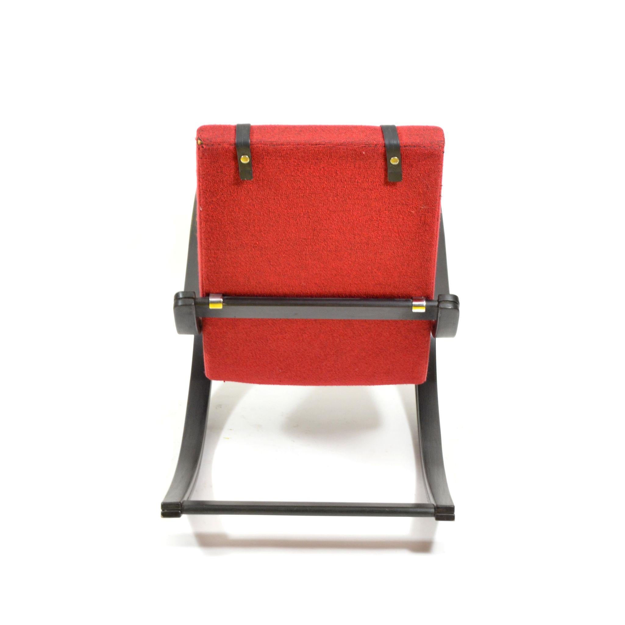 1970s Vintage Czech Bentwood Rocking Chair, Rare Design Model im Angebot 8