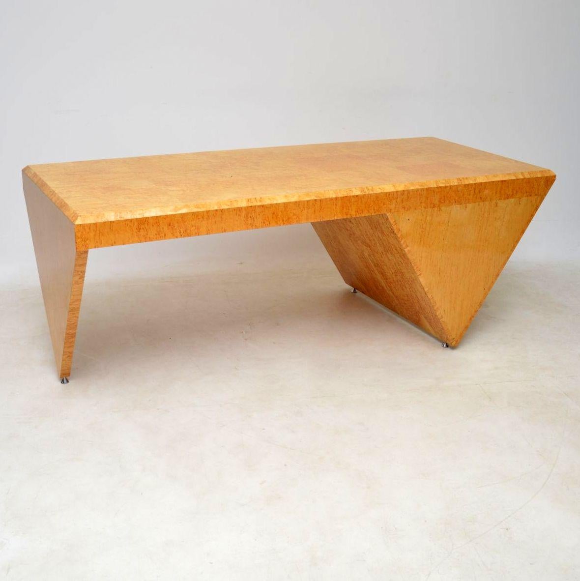 Late 20th Century 1970s Vintage Danish Desk and Chair by Klaus Wettergren in Burr Maple