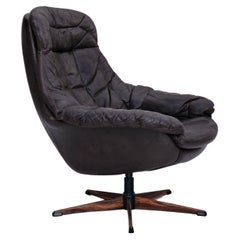 1970s, Retro Danish leather armchair by H.W.Klein, original good condition.