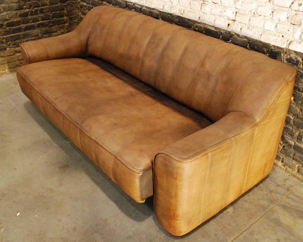 Leather 1970s Vintage De Sede DS44 Living Room Sofa Set in Neckleather