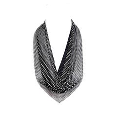 Vintage anni '70 - Set collana + cintura - Diamante strass - Collo a cappuccio