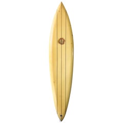 1970s Vintage Dick Brewer Single Fin Surfboard