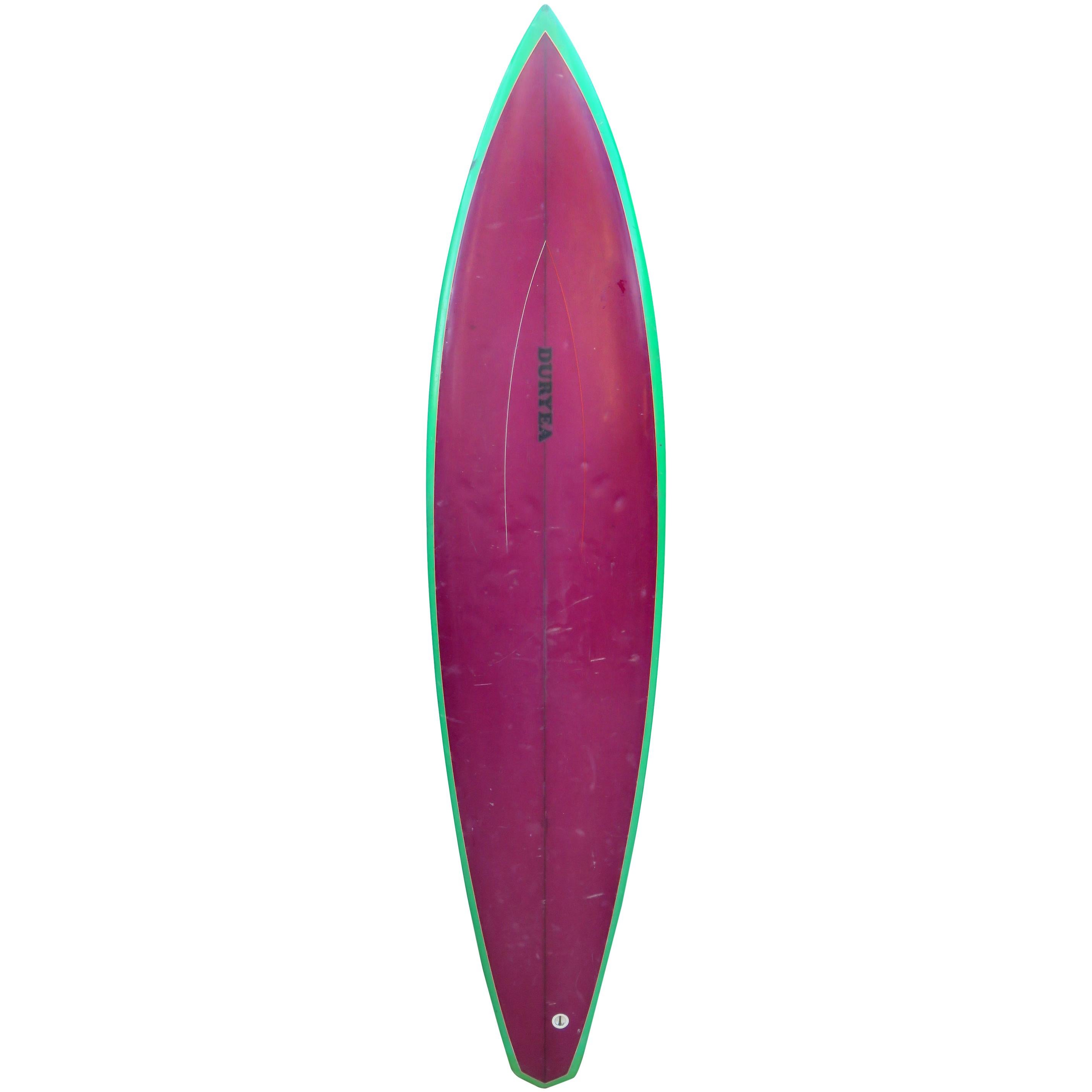 Vintage 1970s Duryea Surfboard