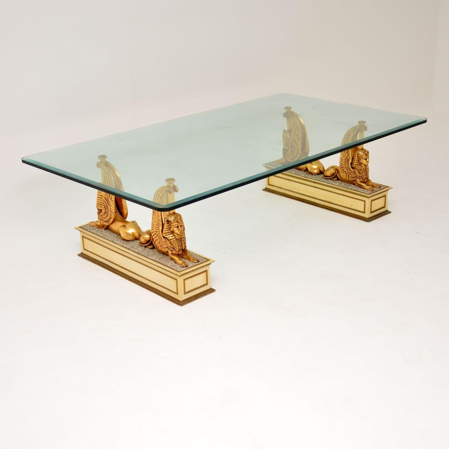 1970s Vintage Egyptian Inspired Coffee Table In Good Condition In London, GB