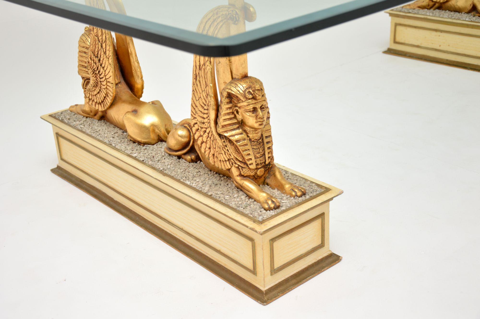 1970s Vintage Egyptian Inspired Coffee Table 2